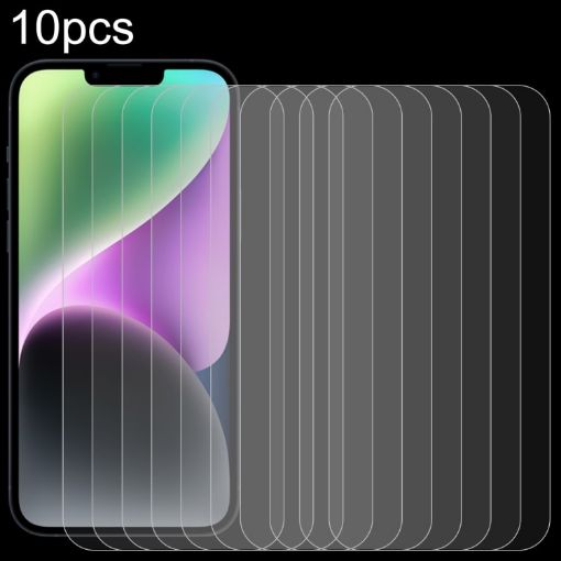iPhone 15/15 Pro Tempered Glass Film 10pcs 0.26mm 9H 2.5D - 1