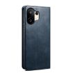 Vivo S30 Pro Mini Blue Leather Phone Case - Oil Wax Crazy Horse Texture - 3