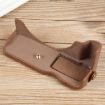 Canon EOS R50 PU Leather Camera Half Case Base, 1/4" Thread, Coffee - 3