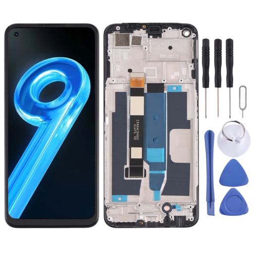 Realme 9 5G RMX3388 OEM LCD Screen Digitizer Assembly with Frame - 1
