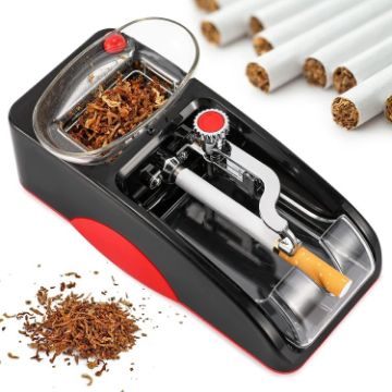 Electric Cigarette Rolling Machine Injector, 6.5mm, EU Plug, Red - 1