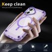 iPhone 17 Transparent Purple MagSafe Case - Skin Feel TPU + PC - 6