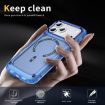 iPhone 17 Pro Max Transparent Blue MagSafe TPU + PC Case - 3
