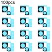 iPhone 14/14 Plus Back Camera Dustproof Sponge Foam Pads - 100 Set - 1
