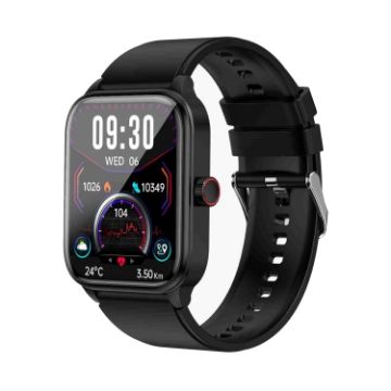 ET540 Smart Watch - 1.91" IP67 Waterproof, ECG & Blood Glucose, Black - 1