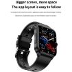 ET540 Smart Watch - 1.91" IP67 Waterproof, ECG & Glucose Monitor (Red) - 3
