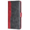 Realme 14 5G Leather Phone Case - Red & Black Contrast Buckle - 2