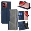 Realme P3 Ultra 5G Leather Phone Case - Blue/Grey Contrast Buckle - 1