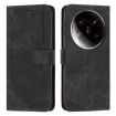 Xiaomi 14 Ultra Black Leather Phone Case with Lanyard - Stripe Pattern - 1