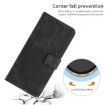 Xiaomi 14 Ultra Black Leather Phone Case with Lanyard - Stripe Pattern - 5