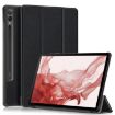 Samsung Galaxy Tab S9+ Black Leather 3-Fold Holder Case - 1