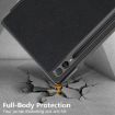 Samsung Galaxy Tab S9+ Black Leather 3-Fold Holder Case - 6