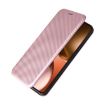 Realme GT 7 Global Pink Carbon Fiber Texture Flip Leather Case - 6