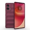 Motorola Edge 50 Fusion 5G Wine Red TPU + Flannel Phone Case - 1