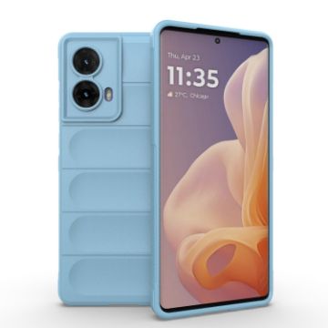 Motorola Moto G85 5G Global Magic Shield TPU Flannel Case Light Blue - 1