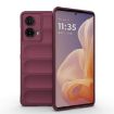 Motorola Moto G85 5G Global Magic Shield TPU Flannel Case Wine Red - 1
