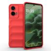 Moto G35 5G Global Red Magic Shield TPU + Flannel Case - 1