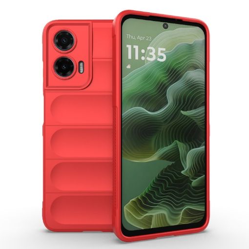 Moto G35 5G Global Red Magic Shield TPU + Flannel Case - 1