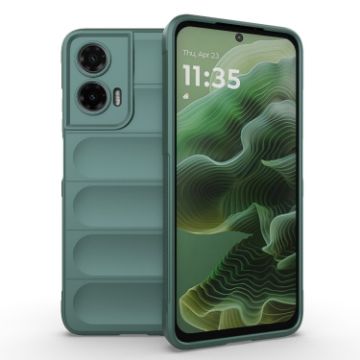 Motorola Moto G35 5G Global Magic Shield TPU Flannel Case Dark Green - 1