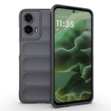 Motorola Moto G35 5G Global Magic Shield TPU Flannel Case Dark Grey - 1