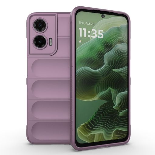 Motorola Moto G35 5G Global Magic Shield TPU Flannel Case Purple - 1