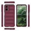 Motorola Moto G35 5G Global Magic Shield TPU Flannel Case Wine Red - 3