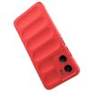 Motorola Moto G05 4G/E15 Red TPU + Flannel Phone Case - Magic Shield - 5