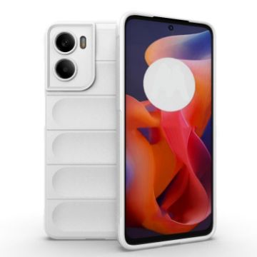 Motorola Moto G05 4G/E15 Magic Shield TPU Flannel Case - White - 1