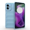 Moto G55 5G Global Magic Shield TPU Flannel Case Light Blue - 1