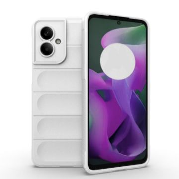 Motorola Moto G55 5G Global Magic Shield TPU Flannel Case White - 1