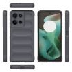Moto G75 5G Global Magic Shield TPU Flannel Case - Dark Grey - 3