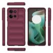 Motorola Moto G75 5G Global Magic Shield TPU Flannel Case Wine Red - 3