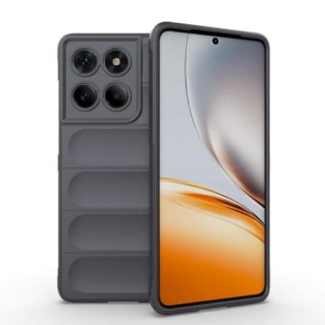 Motorola Edge 60 Fusion 5G Magic Shield TPU Flannel Case Dark Grey - 1