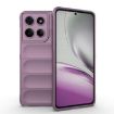 Motorola Edge 60 Stylus 5G Case - Magic Shield TPU + Flannel (Purple) - 1