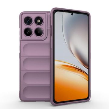 Motorola Edge 60 Pro 5G Purple Magic Shield TPU Flannel Phone Case - 1