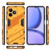 Realme C53 4G Punk Armor Phone Case with Holder - Orange, PC + TPU - 3