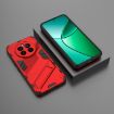 Realme 12+ 5G Punk Armor Red Phone Case with Holder - PC + TPU - 2