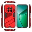 Realme 12+ 5G Punk Armor Red Phone Case with Holder - PC + TPU - 3