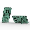 Realme 12+ 5G Punk Armor Phone Case with Holder - Green PC + TPU - 4