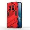 Realme 12 Pro 5G Red Punk Armor Phone Case with Holder - PC + TPU - 1