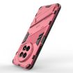Realme 12 5G Punk Armor Phone Case with Holder - Light Red - 5