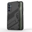 Realme C65 4G Global Punk Armor Phone Case with Holder (Black) - 1