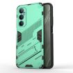 Realme C65 4G Global Punk Armor Phone Case with Holder - Green - 1