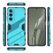 Realme C65 4G Global Punk Armor Phone Case with Holder - Blue - 3