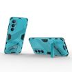 Realme C65 4G Global Punk Armor Phone Case with Holder - Blue - 4