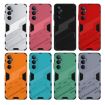 Realme C65 4G Global Punk Armor Phone Case with Holder - Light Red - 7