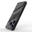 Realme C63 4G Global Punk Armor Phone Case with Holder - Black - 5