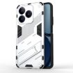 Realme C63 4G Global Punk Armor Phone Case with Holder - White - 1