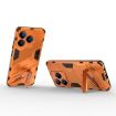 Realme C63 4G Global Punk Armor Phone Case with Holder - Orange - 4