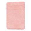 Frosted Card Bag Mobile Phone Back Sticker Pink - BFK13 - 1